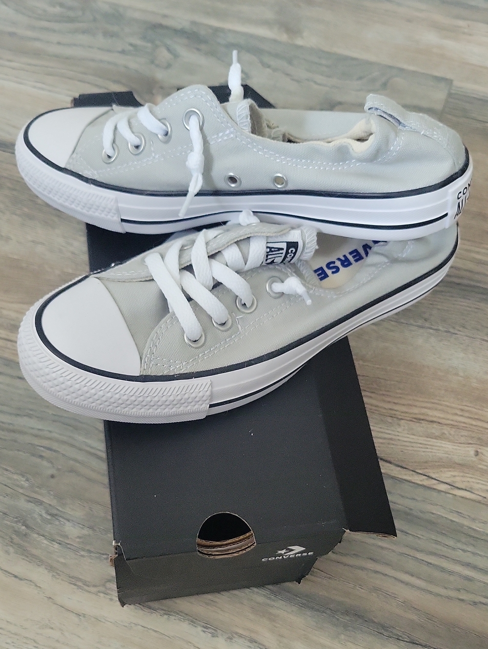 Converse All Star Low Top Canvas Sneakers - Light Gray NIB!